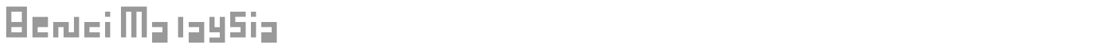Benci Malaysia font preview