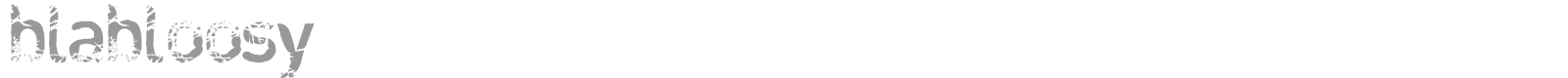 Blabloosy font preview