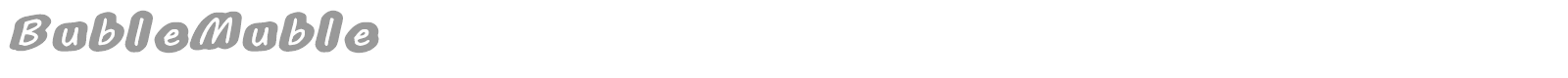 Buble Muble font preview