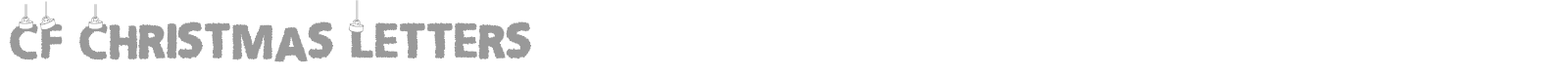 CF Christmas Letters font preview