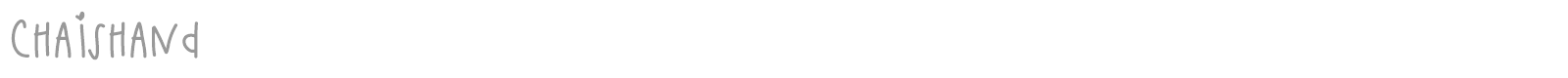 Chais Hand font preview