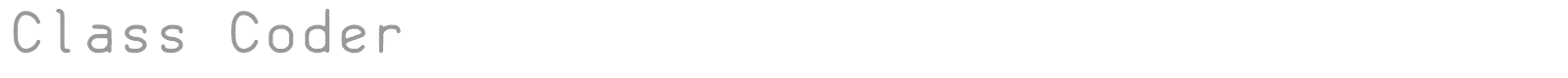 Class Coder font preview