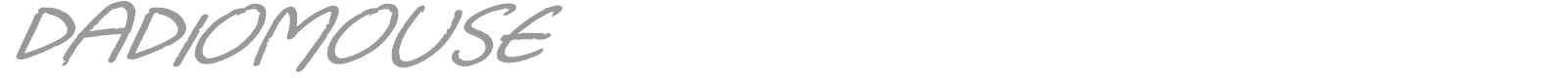 Dadiomouse font preview