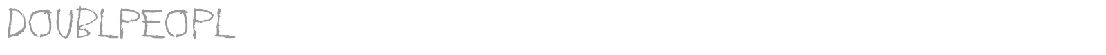Doublpeopl font preview