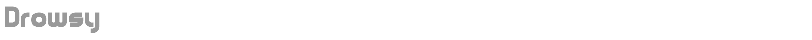 Drowsy font preview