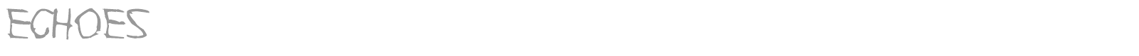 Echoes font preview