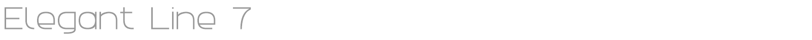 Elegant Line 7 font preview