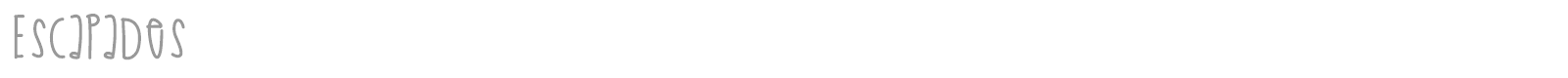Escapades font preview