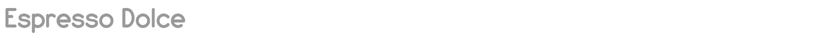 Espresso Dolce font preview
