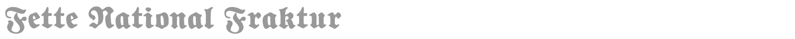 Fette National Fraktur font preview