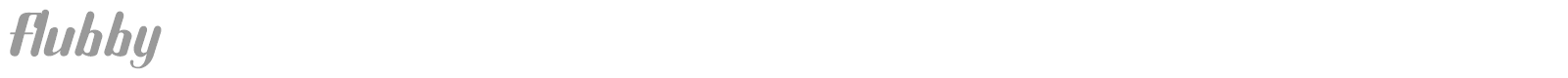 Flubby font preview
