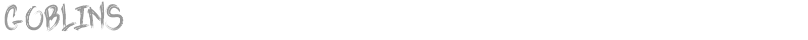 Goblins font preview