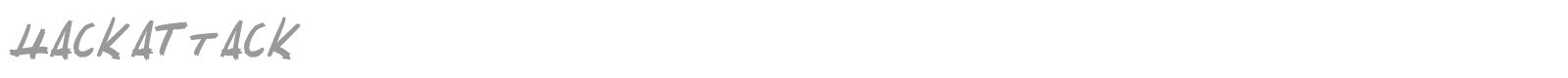 Hackattack font preview