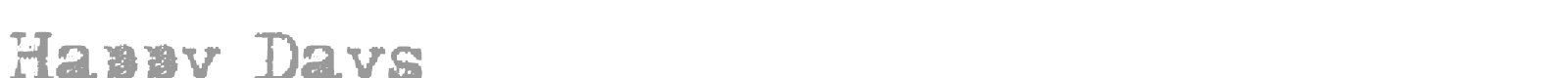Happy Days font preview