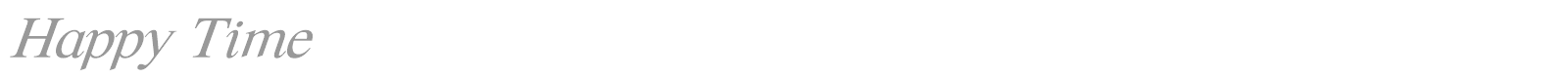 Happy Time font preview