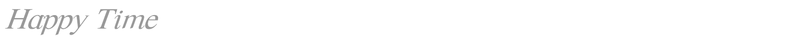 Happy Time font preview