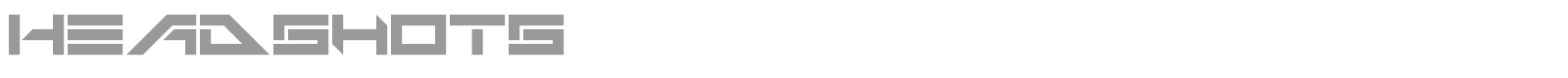 Headshots font preview