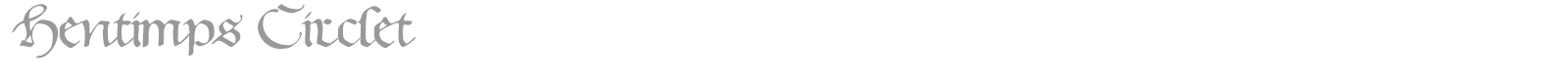 Hentimps Circlet font preview