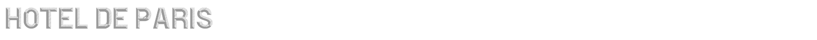 Hotel De Paris font preview