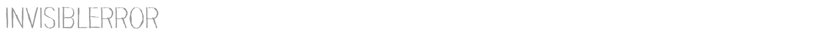 Invisiblerror font preview