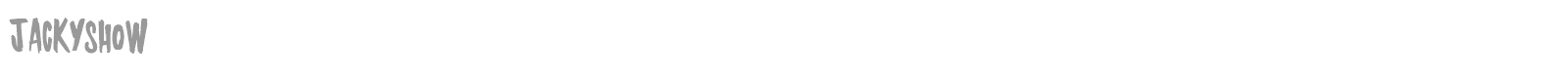 Jackyshow font preview