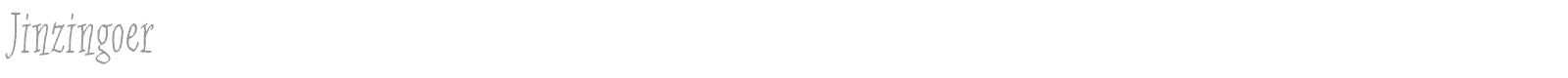 Jinzingoer font preview