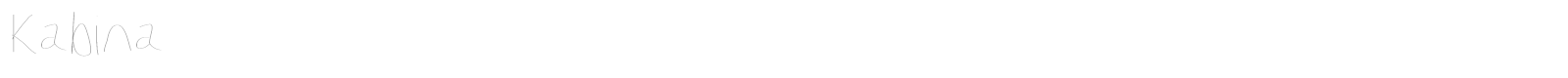 Kabina font preview