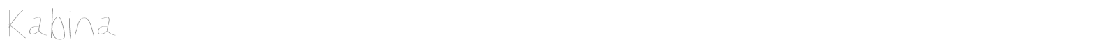 Kabina font preview
