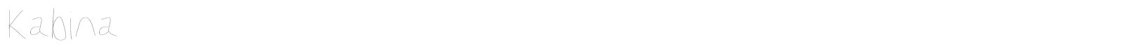 Kabina font preview
