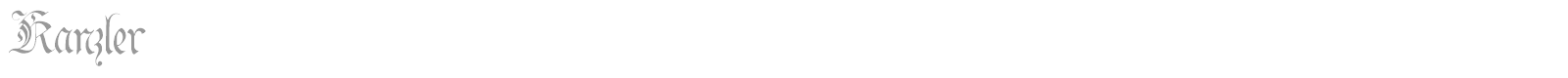 Kanzler font preview