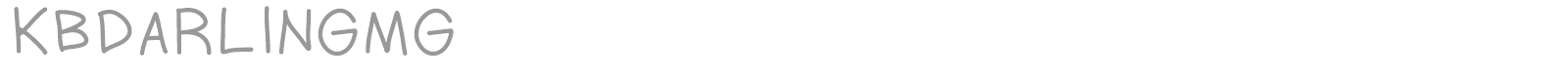 KB Darling Mg font preview