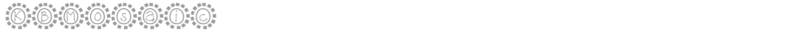KB Mosaic font preview