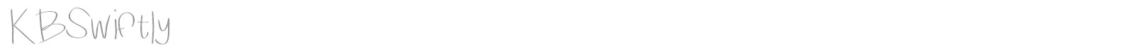 KB Swiftly font preview