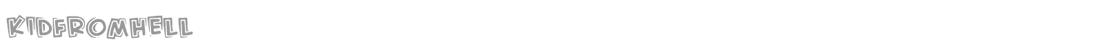 Kid From Hell font preview