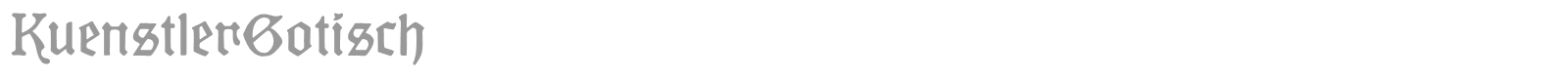 Kuenstler Gotisch font preview