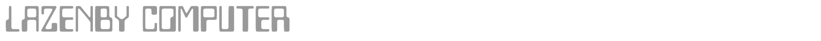 Lazenby Computer font preview
