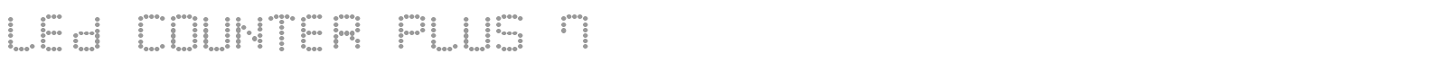 LED Counter Plus 7 font preview