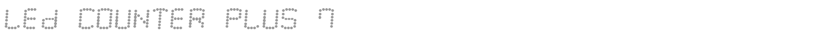 LED Counter Plus 7 font preview