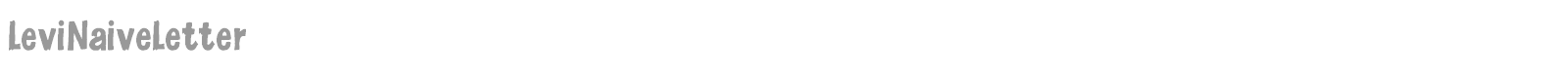 Levi Naive Letter font preview