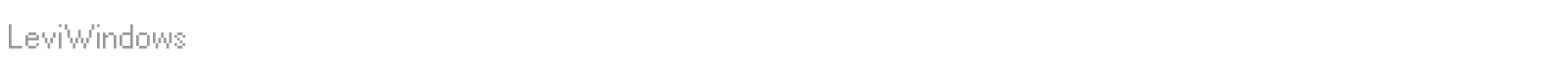 Levi Windows font preview
