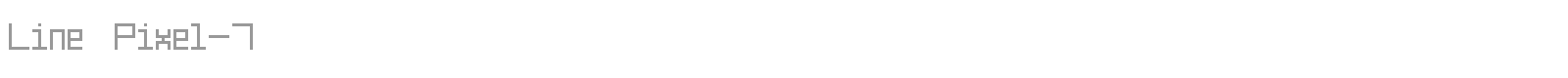 Line Pixel 7 font preview