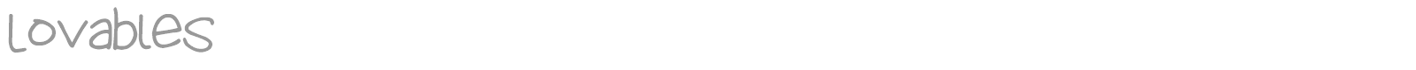 Lovables font preview