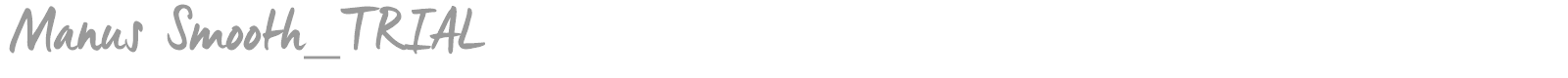 Manus Smooth font preview