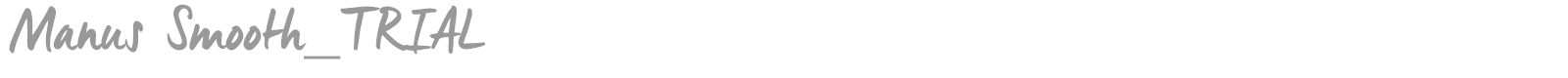 Manus Smooth font preview