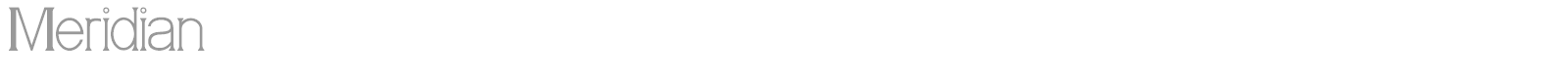 Meridian font preview