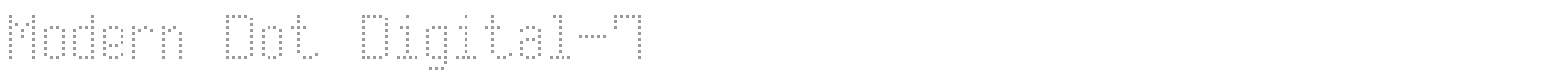 Modern Dot Digital 7 font preview