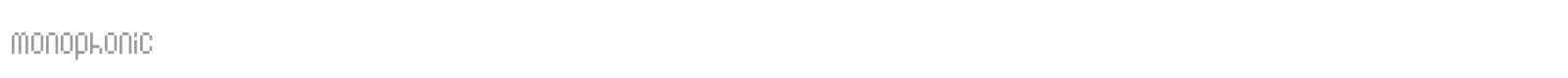 Monophonic font preview