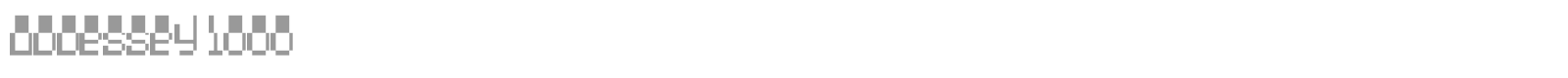 Oddessey font preview
