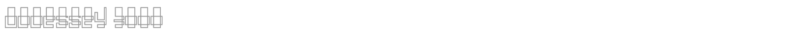 Oddessey font preview