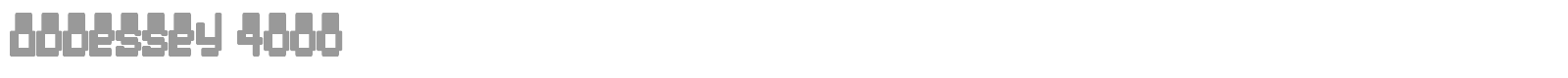 Oddessey font preview